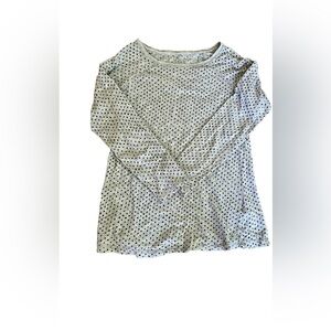 Boden top gray black polka dot size 2 xs